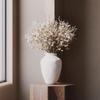 Керамическая гидропонная ваза в стиле mid-century wabi-sabi, черная и белая, с матовым покрытием для ретро-цветочных композиций