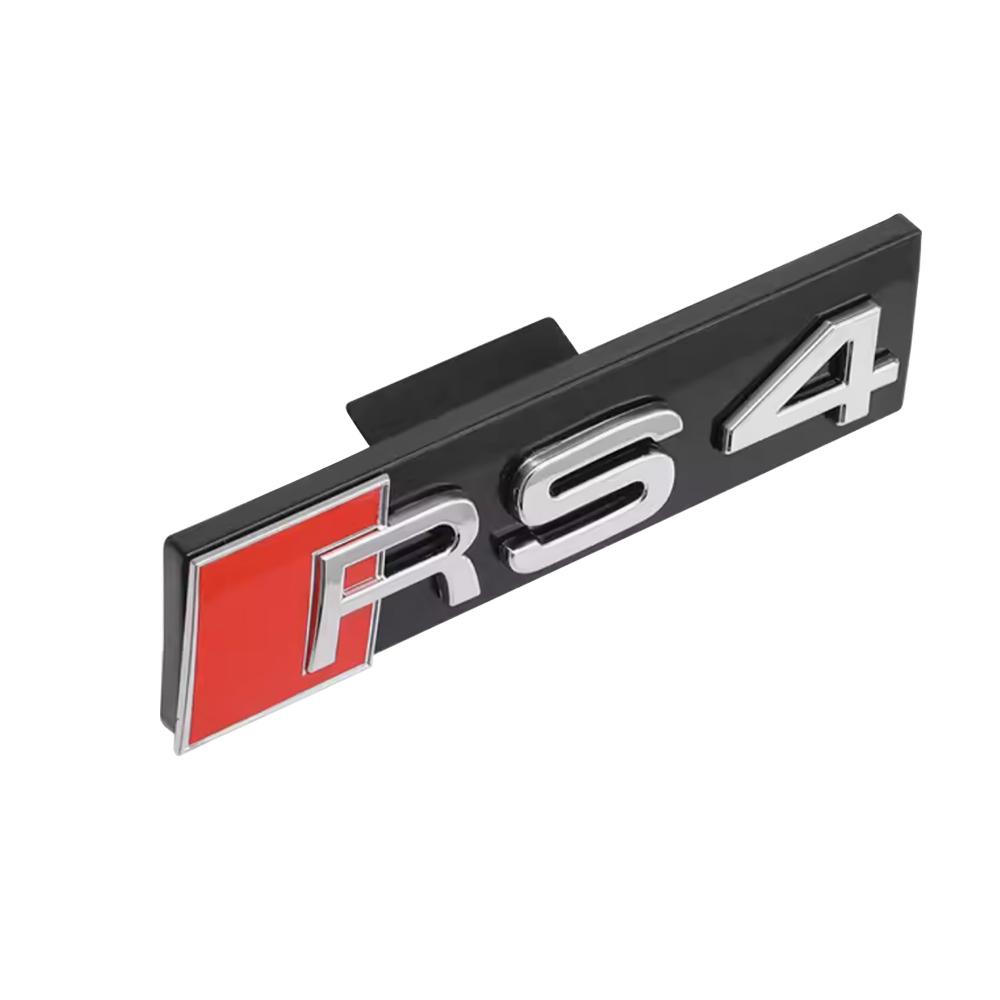 3D ABS Car Front Hood Grille Emblem Sticker Decor For Audi S3 S4 S5 S6 S7 S8 RS3 RS4 RS5 RS6 RS7 RS8 W12 V6 V8 SQ3 SQ5 SQ7 SQ8