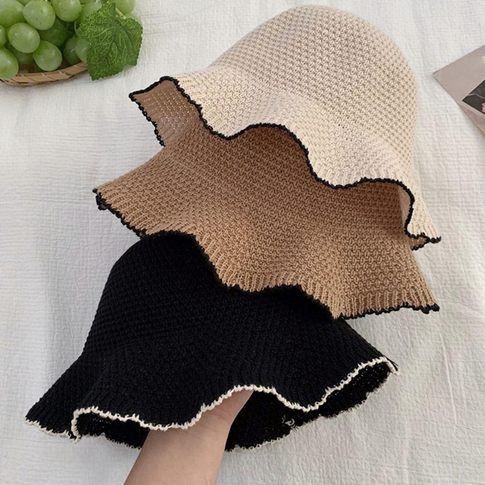 Temperament Straw Sun Hat French Style Seaside Beach Cap Fashion Sun Protection Cap Outdoor