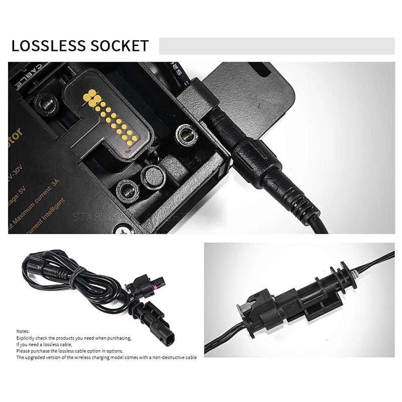 Для BMW R1250GS ADV R1200GS F850GS F750GS F700GS F800GS Беспроводная зарядка USB Держатель для телефона Навигация F900XR F900R S1000XR