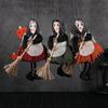 Ghost Festival, Apron Witch Holding Broom, Hanging Toy, Bar Decoration Pendant, Cute Pendant, Prank, New Style, Halloween Pendant Decoration