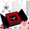 Elegant Preserved Rose Box with Jewelry Drawer for Mothers Day Birthday Anniversary Gifts and Special Keepsake Present for Her