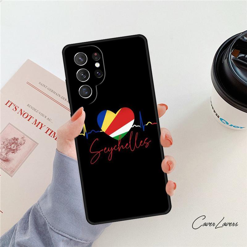 Чехол для телефона Флаг Сейшельских островов Для Samsung Galaxy S24 S25 S23 S22 Ultra Note 10 20 Plus S20 S21 FE Чехол