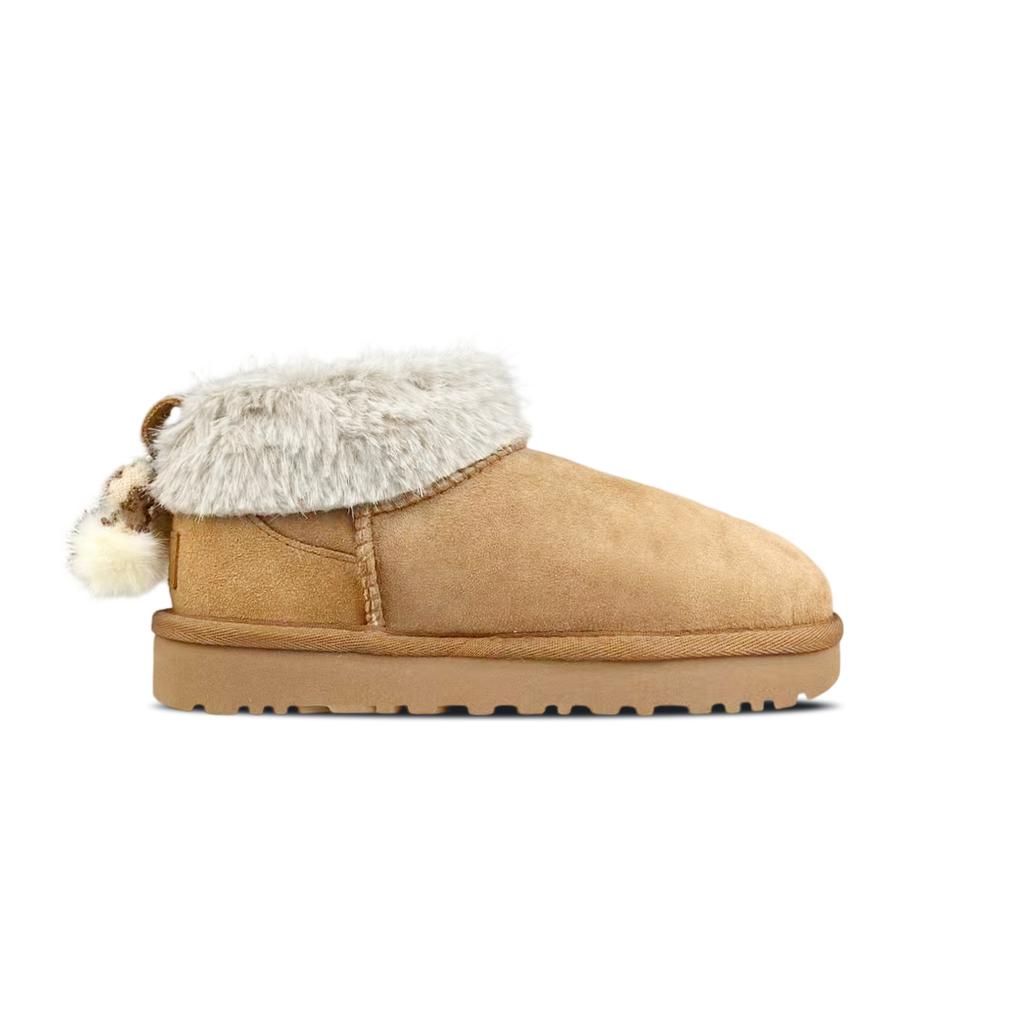 UGG КЛАССИЧЕСКИЕ УЛЬТРА МИНИ Термоботинки до щиколотки Женские Коричневые 1116109-CHE(Team373-BOX)