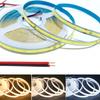 Светодиодная лента Cob 220 В 230 В переменного тока 240 светодиодов/м Гибкие ленточные светильники с выпрямителем Не требуется питание Линейное освещение 2024 Новинка 1-10 м