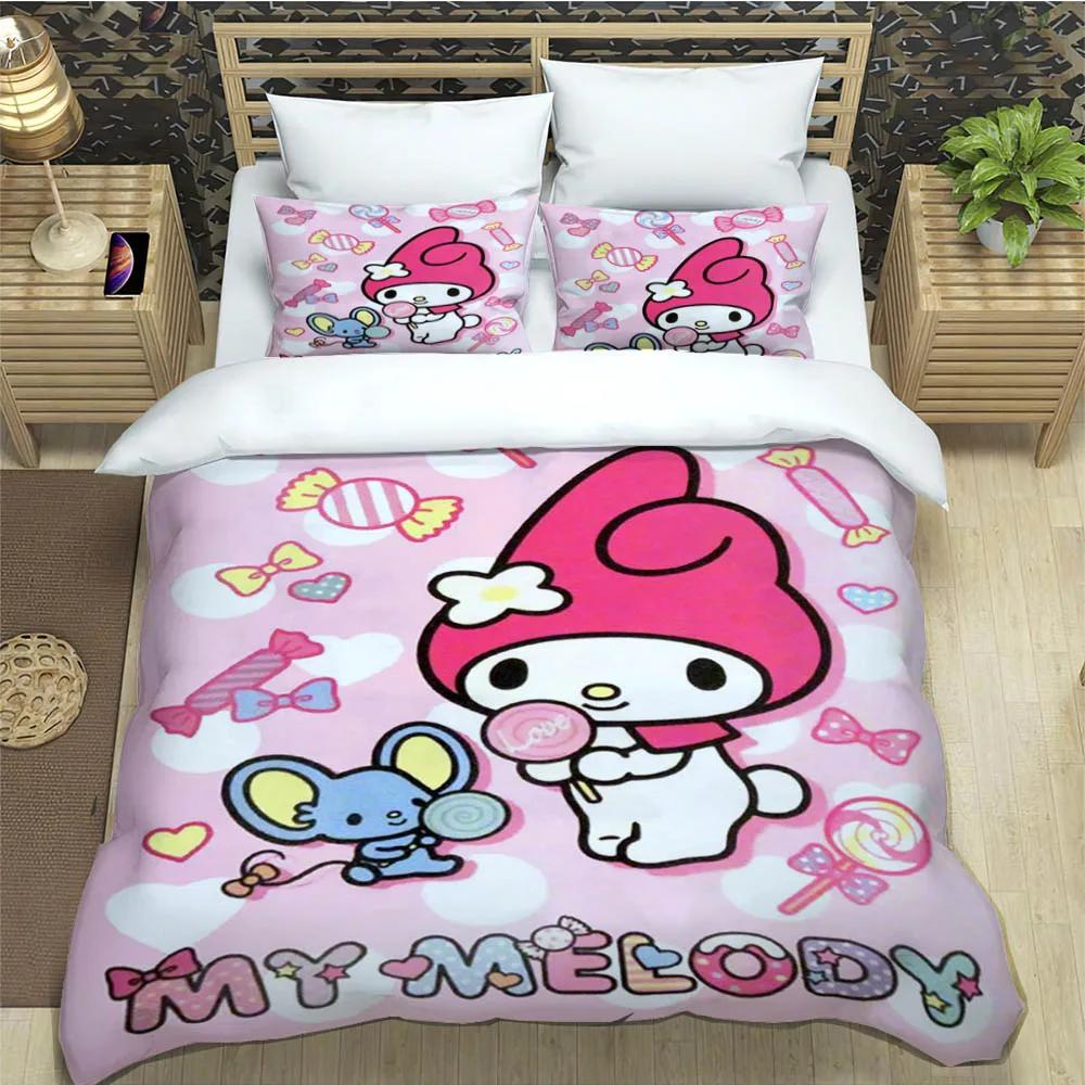 Милый комплект постельного белья My Melody изысканная наволочка Детский пододеяльник комплект одеяла постельное белье роскошный подарок на день рождения