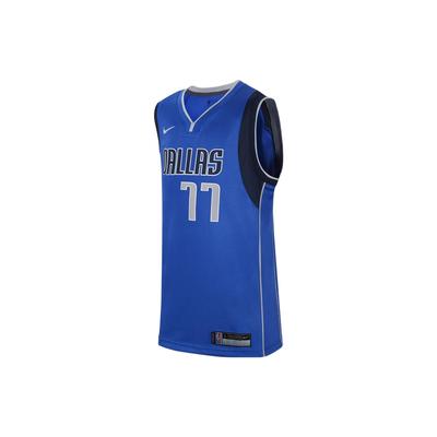 Nike Баскетбольная майка NBA Kids Letter Number Logo Print SW Fan Edition Dallas Mavericks Doncic 77 Kids Jersey темно-синего цвета DV2396-480