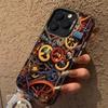 Крутой Граффити Механический Узор TPU Базовый Чехол для Телефона для iPhone 16 15 Pro Max 16E 14 13 12 11 XS X XR 7 8 Plus Жесткая Задняя Крышка