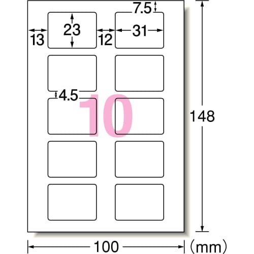 A-One Photo Sticker Photo Glossy Paper 10 Pages 5 Sheets 29622