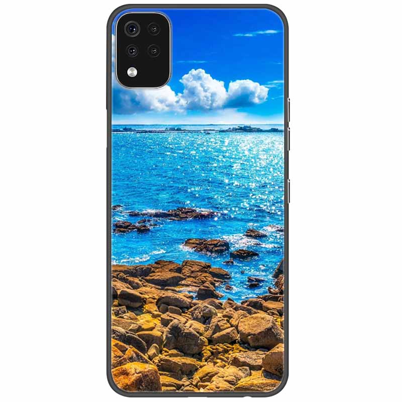 Чехол для телефона для LG K42 K52 K62 Q52 Чехол Мягкий Расписной Волк Силиконовые Черные Чехлы для LG K62 Чехлы K 42 Ударопрочный Funda для LGK52