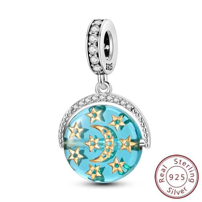 Настоящая медь Циркон Бабочка Дорожный кулон Шармы Бусины Подходят для оригинального колье-браслета Mula Женские украшения