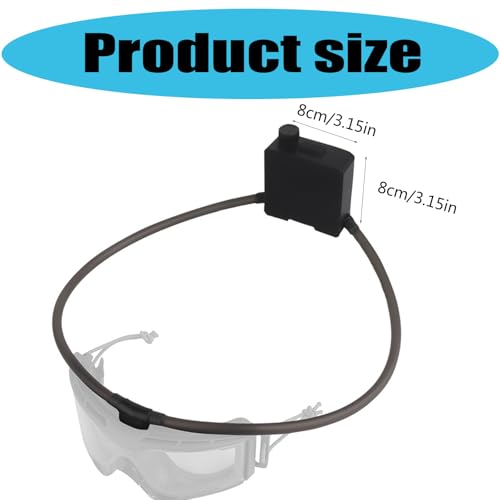 Tactical goggles defogger, fast and efficient anti-fog, suitable for skiing/riding/experiment and other multi-scene Black