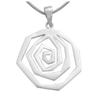 [H2638] - Silver Pendant 'Choreography' Silver (rhodium-plated) - 25 Mm