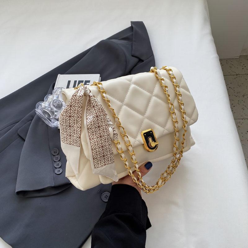 Легкая роскошная красная сумка через плечо высокого класса для женщин, новая модная сумка-цепочка высокого качества Sense Plaid, популярная текстура, сумка через плечо