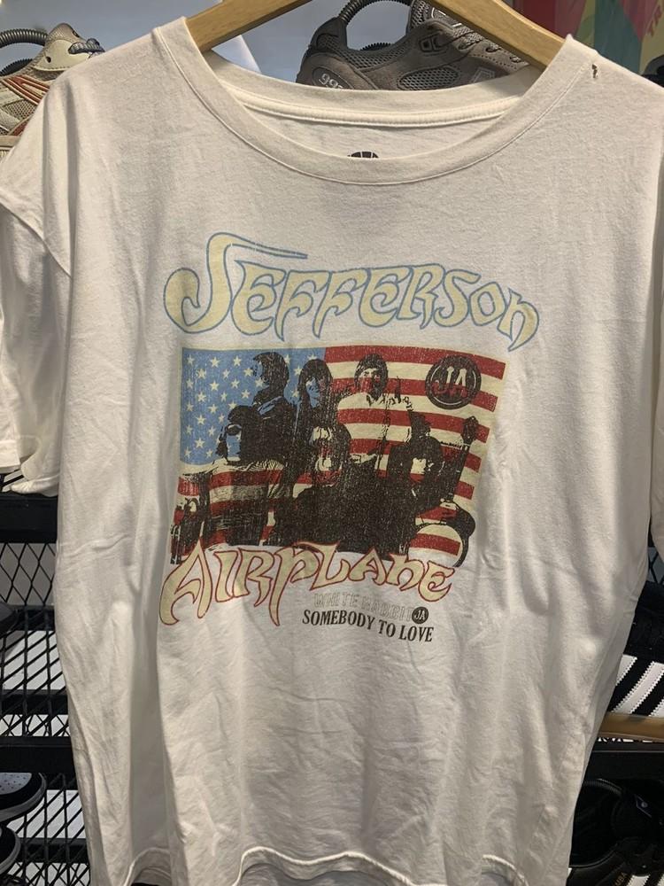 Vintage Jefferson Airplane Band White Short Sleeve Unisex Shirt S5XL KH15817