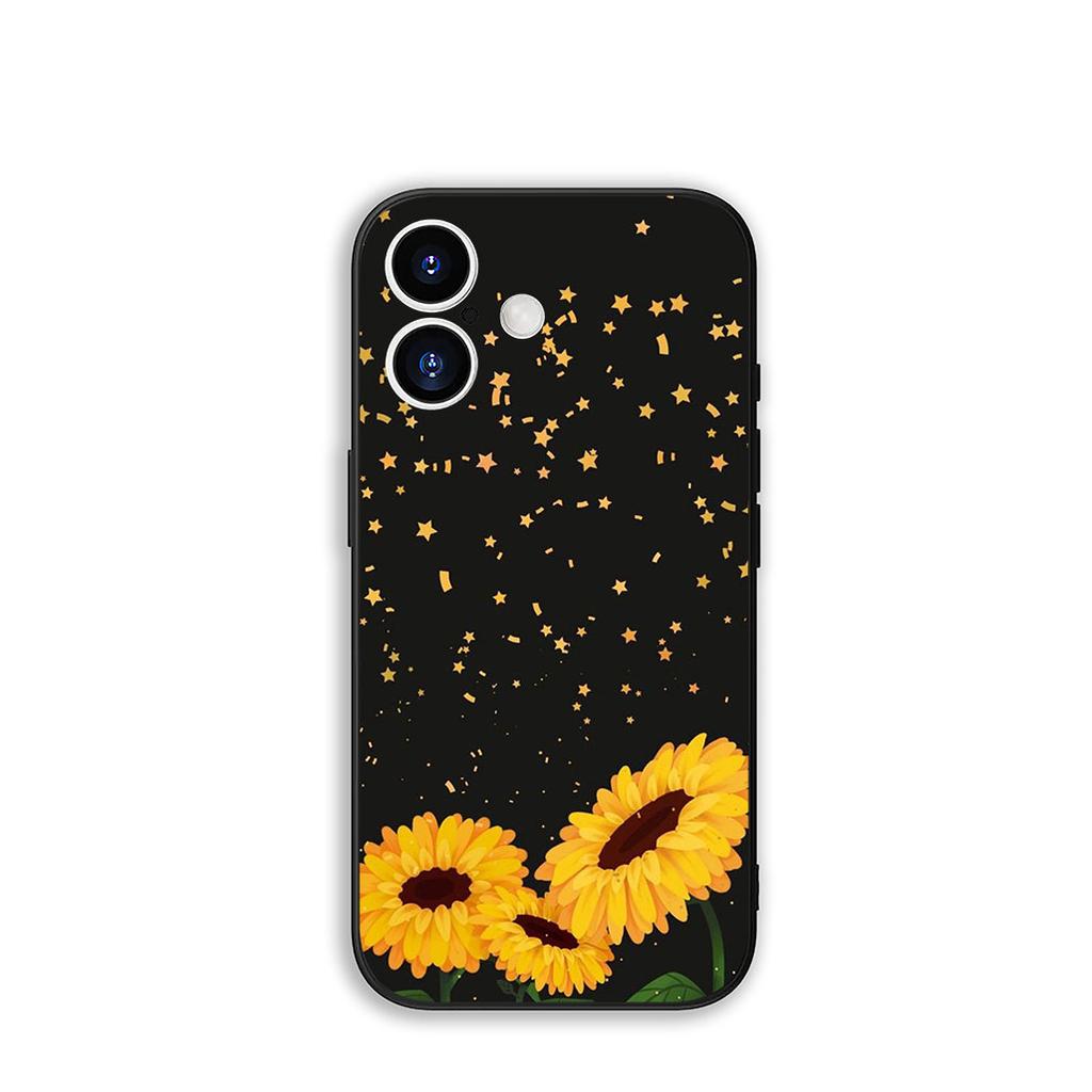 Cover Sunflower Flower Painted Yellow for Samsung Galaxy S25 S24 S22 S23 FE Ultra Plus A56 A05 A06 A15 A16 A55 S7 Edge Case