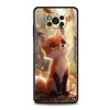 Чехол для телефона Красная Лиса для Xiaomi Poco F7 Ultra F6 F5 F4 F3 X6 X5 X4 X3 NFC C51 C55 M4 GT 5G Мягкий ТПУ Корпус Fundas Capas Сумки