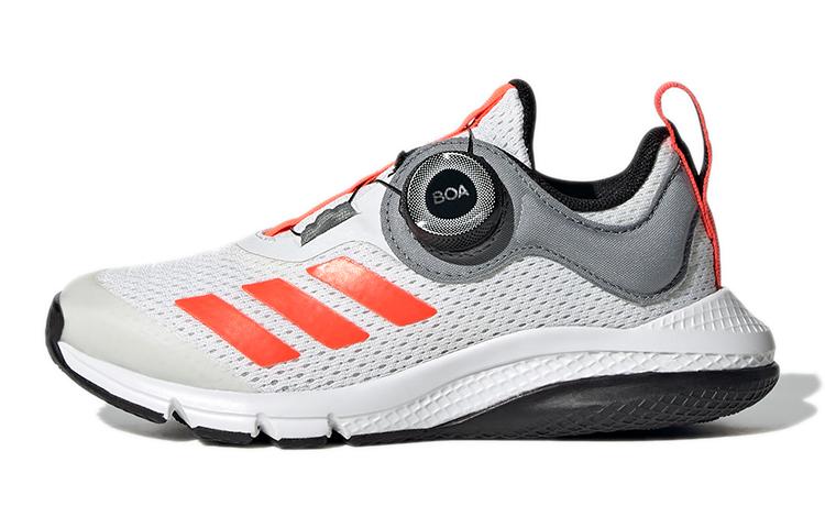 adidas Boa K Скользкие, износостойкие, дышащие Низкие детские беговые кроссовки Белый Серый Детские FZ5056