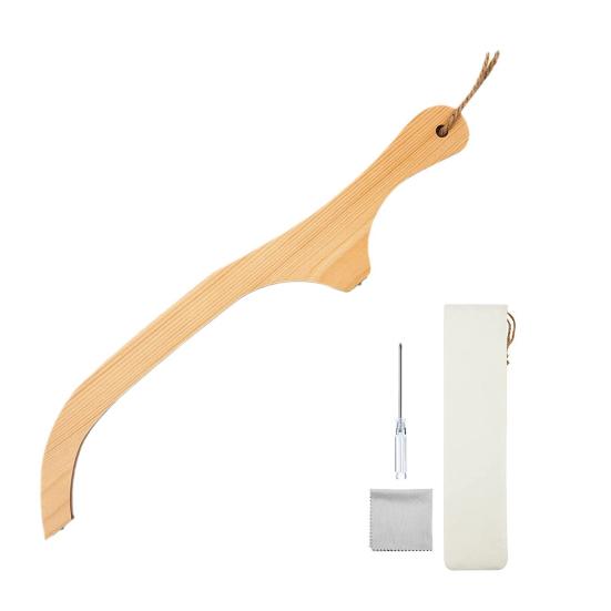 Bread Slicer for Homemade Bread Right/Left-Handed Serrated Knife with Wooden Handle Stainless Steel Bread Cutter for Bagels