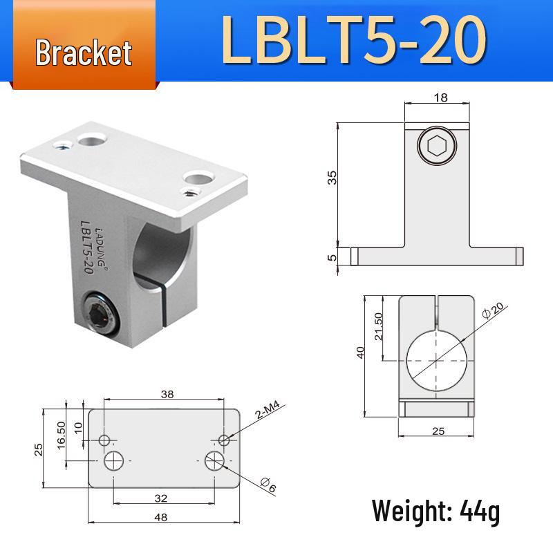 Rotary Bracket Cylinder Fastener LBLT2-20 Steel Pipe Clamp Connector SMBU
