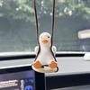 Gypsum Birthday Gift Car Pendant Swing Duck Rearview Mirror Decoration Vehicle Interior Accessories