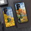 Чехол для телефона с картинами Ван Гога маслом для Samsung S26 S25 Plus S20 S20 Plus S22 Ultra S23 FE S21 Plus S21 Ultra Стеклянная крышка