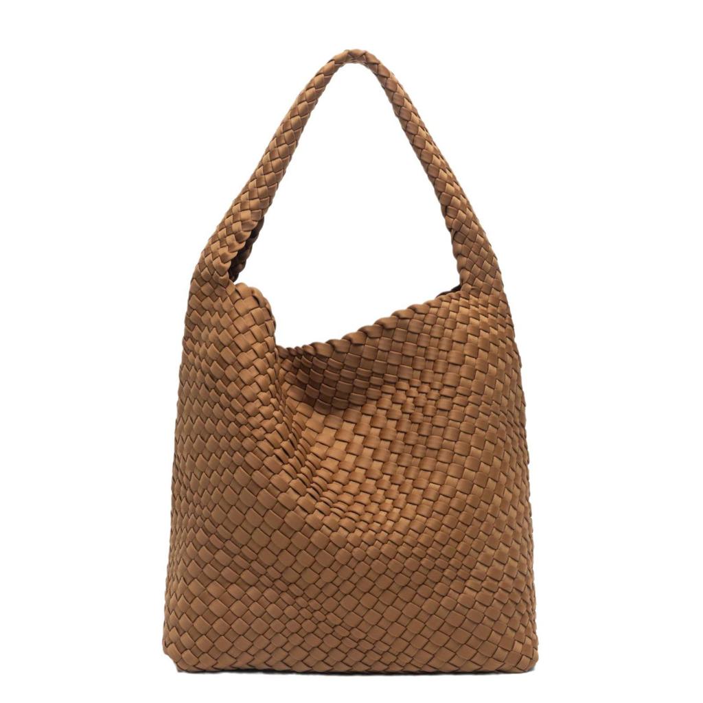 Стильная плетеная вручную сумка-тоут большой вместимости для мамы и ребенка с универсальным плечевым ремнем