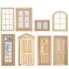 Doll House Diy Mini Door And Window Material Model Accessories Can Be Painted And Colored Door And Window Model