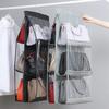 Dust-proof Wardrobe Storage Bags 6-Pocket Handbag Hanging Holder Home Organizer