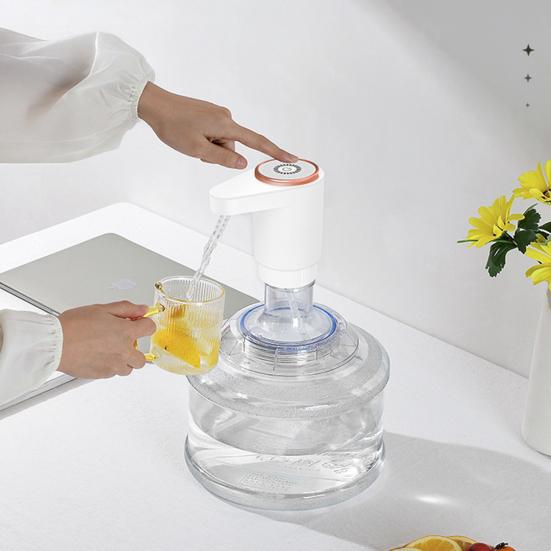 Насос для бутыли с водой Пищевой Перезаряжаемый Малошумный Универсальный Портативный Автоматический Электрический Насос-Диспенсер для Воды