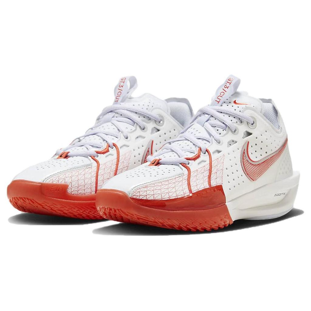 Nike Air Zoom GT Cut 3 EP White Picante Red Unisex Sneakers Summit-White Football-Grey Metallic-Silver DV2918-101