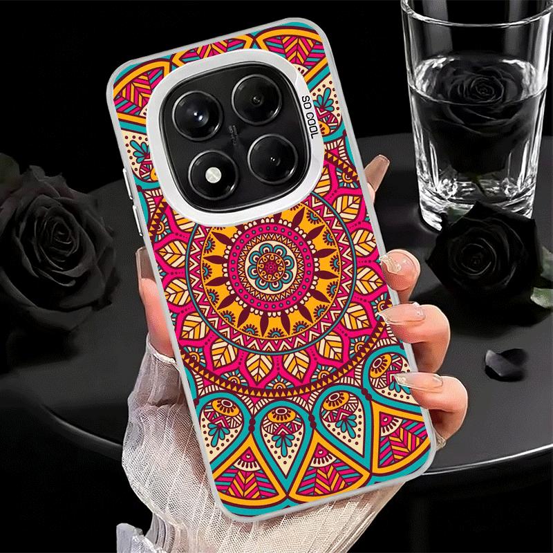 Мягкий чехол для телефона в стиле мандалы для Xiaomi Redmi Note 13 14 15 Pro Plus 12S 12 11S 11 11T 10S 10 Ударопрочный чехол Задняя панель