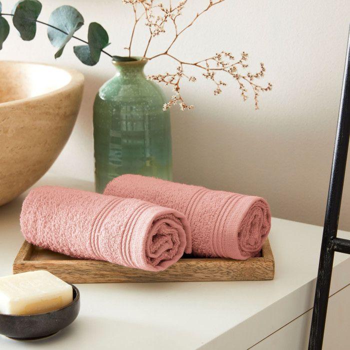 Set of 24 Sponge Guest Towels "Spa" 30 X 50 Cm / 400 Gr/m² - "Spa" Blush