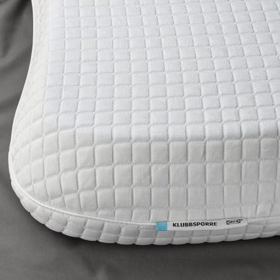 IKEA KLUBBSPORRE Ergonomic Pillow, 41x51 cm (704.502.59)