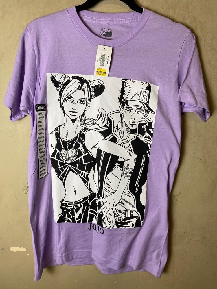 JOJO's Bizarre Adventure VIZ MEDIA Каменный Океан Джолинн Джотаро Лавандовая Футболка - Новая с биркой Унисекс Футболка