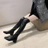 Over-knee Boots Women's Autumn and Winter New Thin Boots Thick Heel Thin Elastic Boots Tall Women's Boots