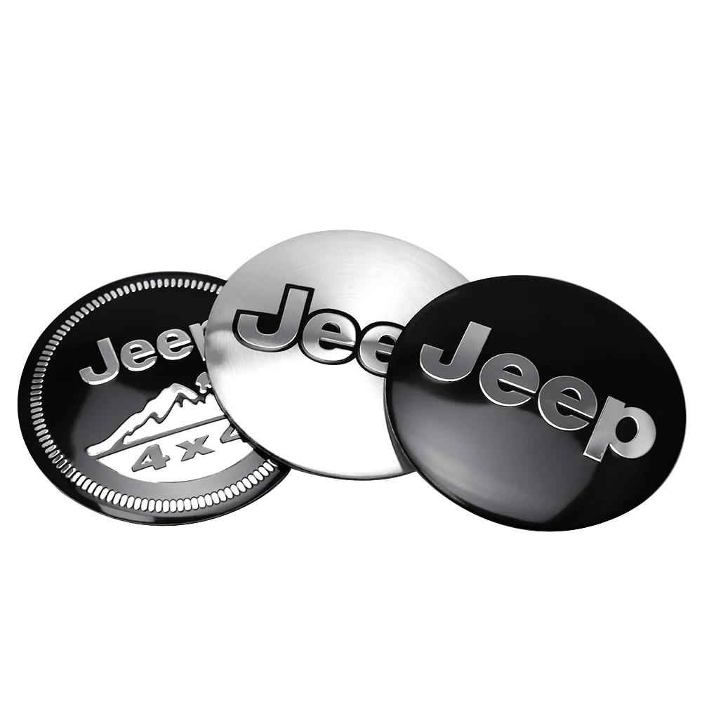 56mm Car Wheel Center Cap Stickers Anti-Dust Hub Cap Cover For Jeep Compass Renegade Cherokee Wrangler JK Patriot Liberty NXJPT1