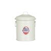 Dalton Baby Garbage Can 1L Ivory I Want To Use Something That I Think Is Clean When Putting Garbage Tabletop Trash Can with Lid Tin Can Height 155mm