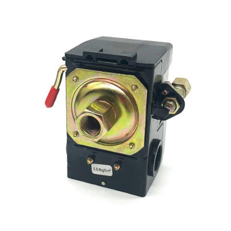 4 Ports 95-120 Psi Air Compressor Pressure Switch 16-20A Safe Air Compressor Shut Off Switch Air Compressor Replacement Parts
