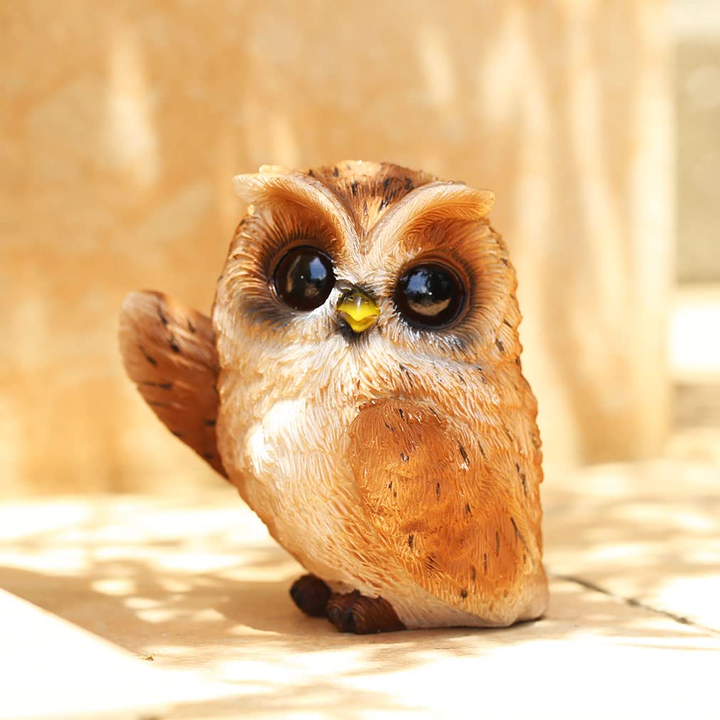Mo04 Сова Ухо совы Смола День рождения Идеальный подарок Поздравление [Devalier] Статуэтка, Подарок, Настоящее, (Земля Б)