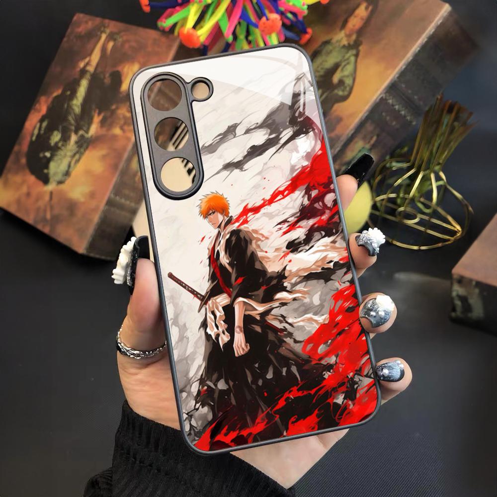 Япония B-Bleachs K-Куросаки Ичиго Чехол для телефона Для Samsung Galaxy S26 S25 S24 S23 S22 S20 S21 Ultra Plus Fe Цветной Серебристый Чехол
