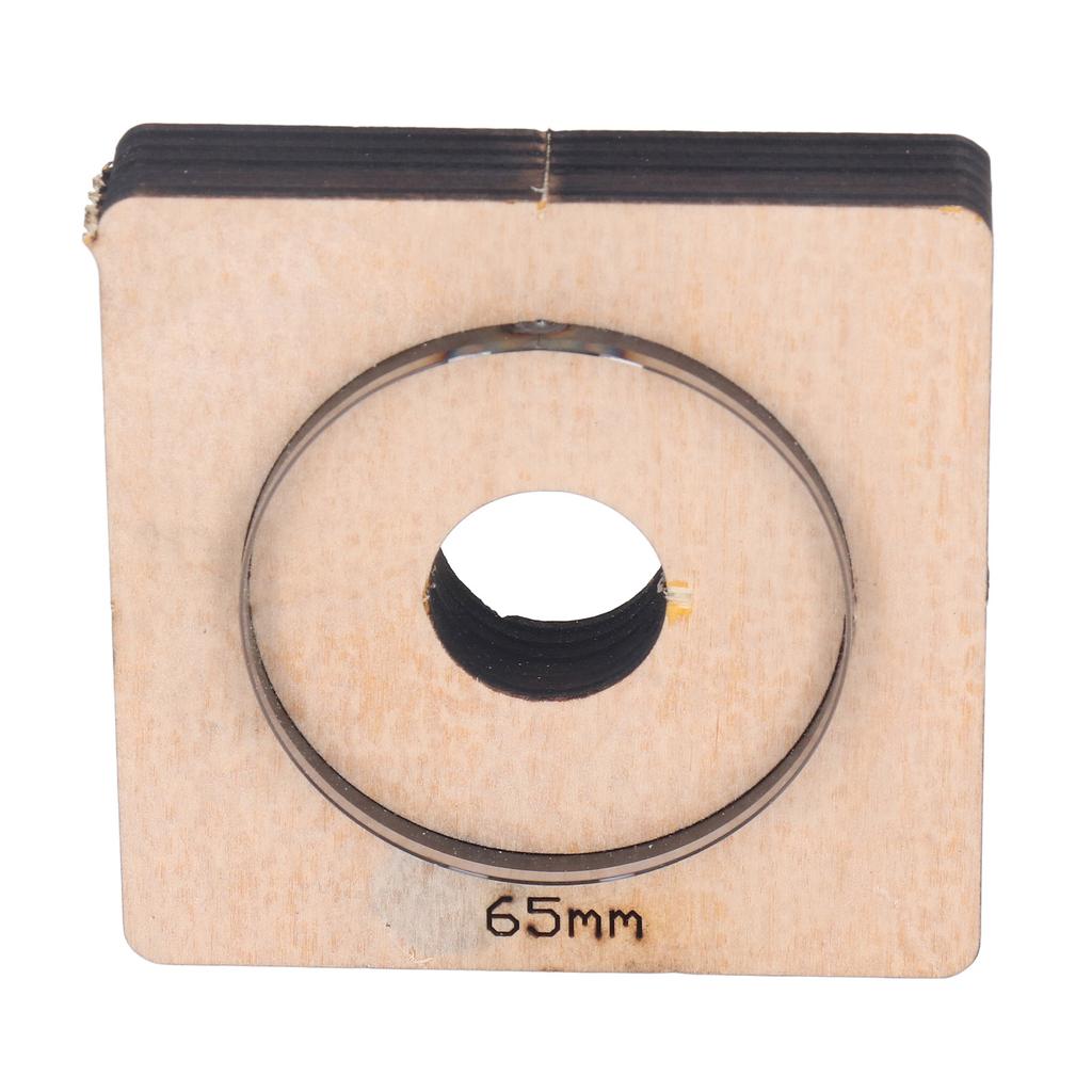 Форма для круглой резки диаметром 65 мм, круглое кольцо, металлическая штамповочная форма с деревянной доской
