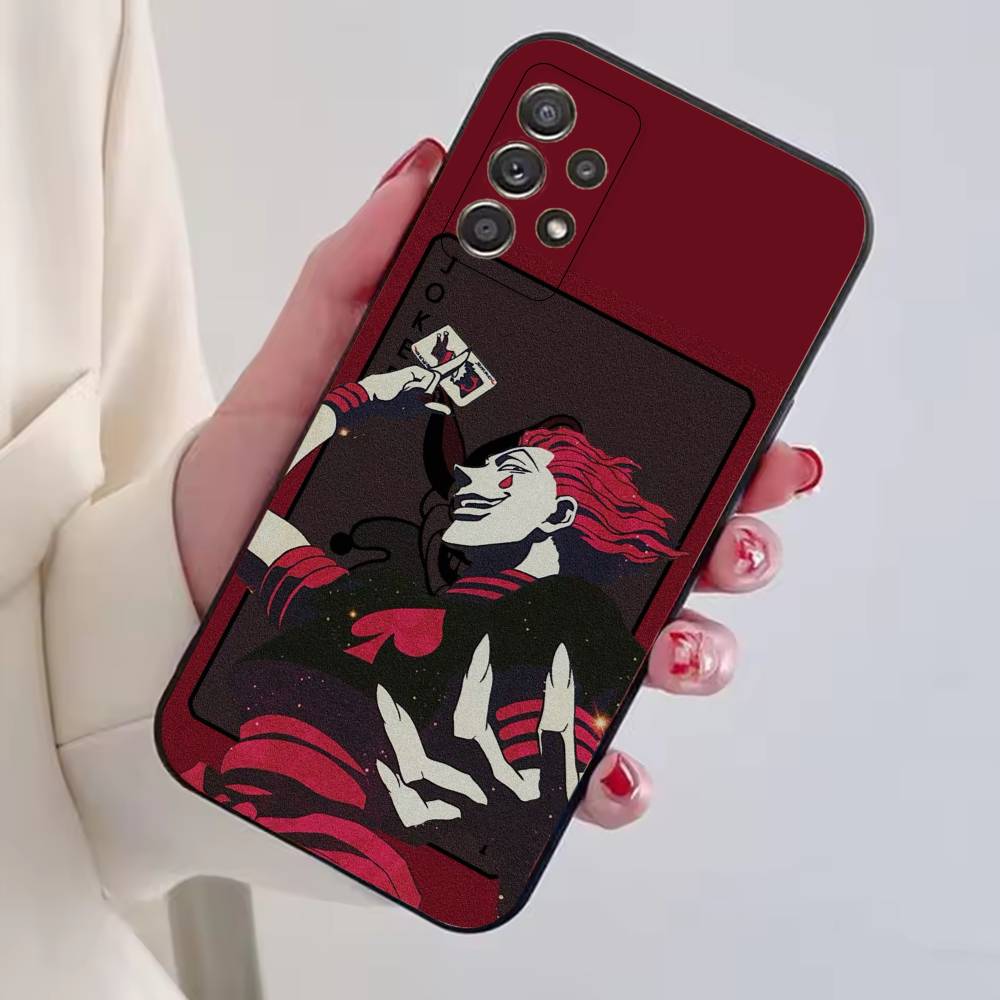Hisoka Anime H-Hunter Phone Case For Samsung S25,S24,S21,S22,S23,S30,Ultra,S20,Plus,Fe,Soft Silicone Black Cover