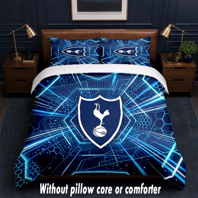 Дизайн Tottenham Hotspur Постельное белье Комплект 1 пододеяльник + 2 наволочки Мягкое дышащее домашнее постельное белье