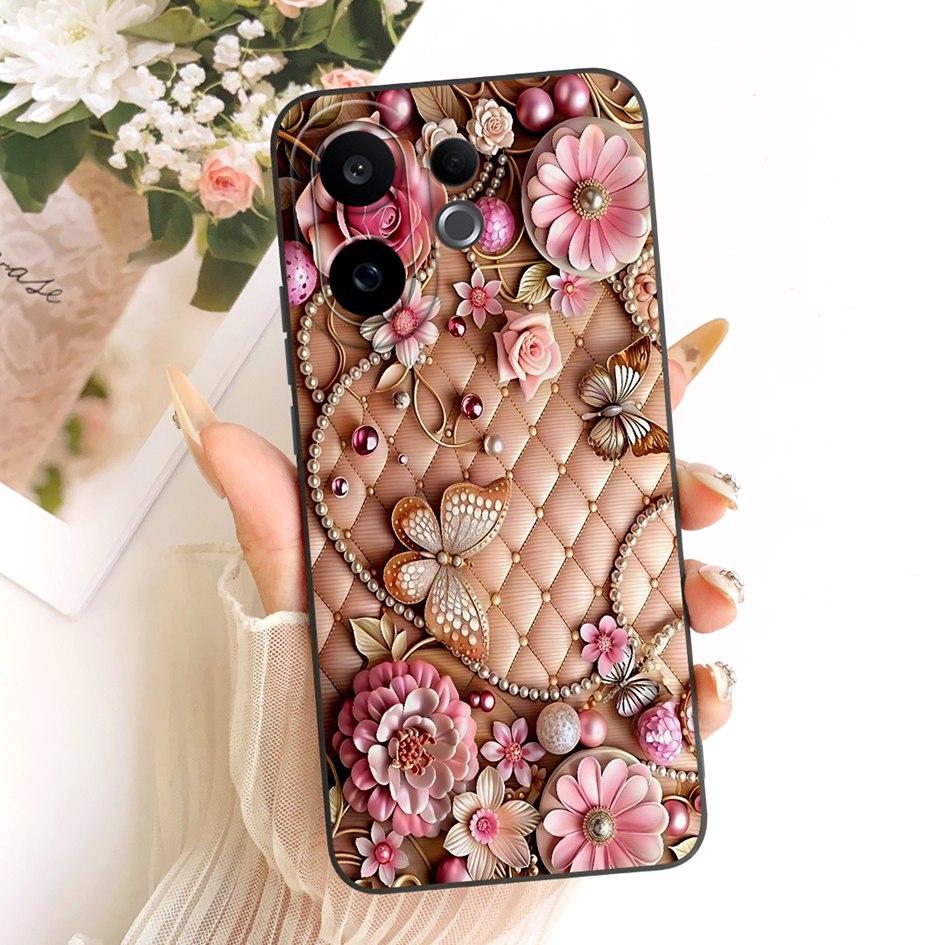 Чехол для Vivo V60 Lite 5G Милый Панда Кролик Мягкий Конфетный Силиконовый Ударопрочный Чехол для Vivo V60 5G Coque V2511 V 60 V60Lite Корпус