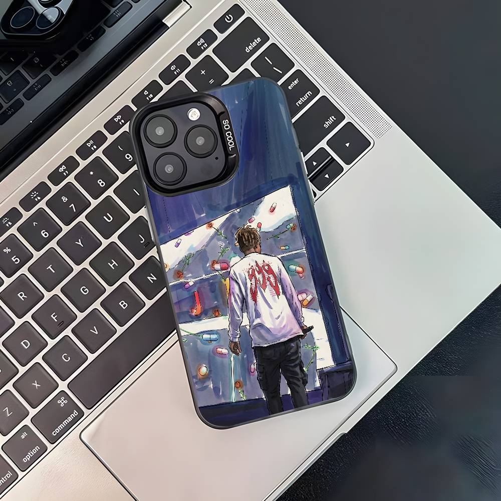 Rapper 999 J-Juice W-WRLD Phone Case For iPhone 17,16,15,14,13,12,11,Pro,Max,Plus,Black Matte Shockproof Cover