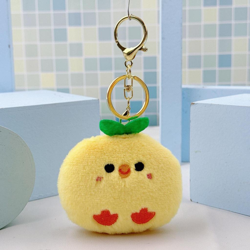 Универсальный плюшевый брелок в виде зеленого листа с цыпленком: Унисекс Шарм, Парная подвеска, Аксессуар для рюкзака, Кукла-цыпленок, Акцент для букета.