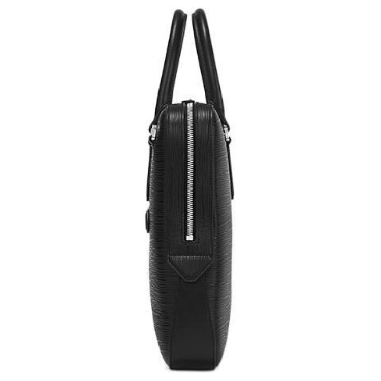 Montblanc Meisterstück 4810 Шестиугольная Белая Звезда Молния Кожаный Портфель Мужской портфель Черный 130912