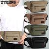 Outdoor Leisure Waist Bag Men Multi-functional Large Capacity Practical Thickened Canvas Wear-resistant Waterproof Business Cash Register