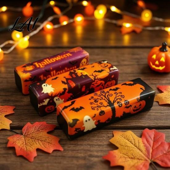 Slow Rebound Fidget Tools 1/3/12Pcs Halloween Butter Bar Squeeze Toy Ghost Pumpkin Stick Sensory Toy for Stress Relief Trick or Treat Party